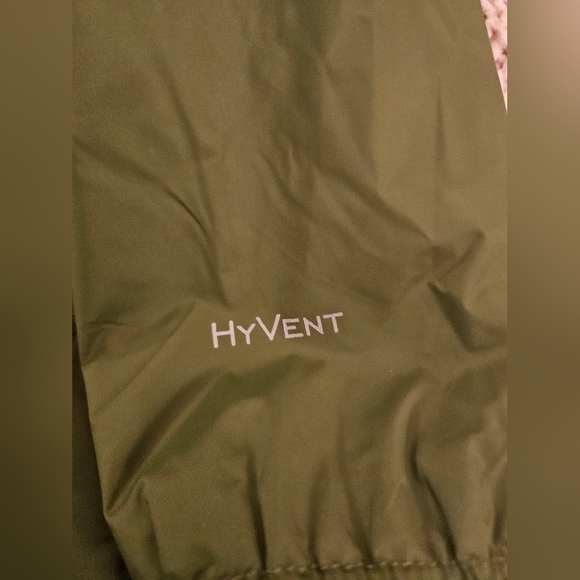 The North Face Kids Two-Tone Green Raincoat Size 7/8 Like New - Picture 4 of 8